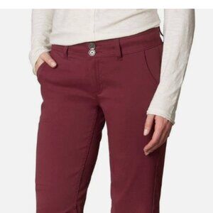 PrAna Halle Pants Womens Size 10 Regular Maroon Hiking Climbing Camping Outdoor